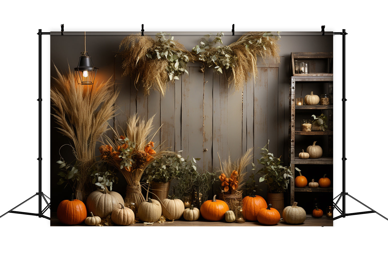 Sfondo Da Muro Di Zucca Autunnale Per Fotografia BRP7-67