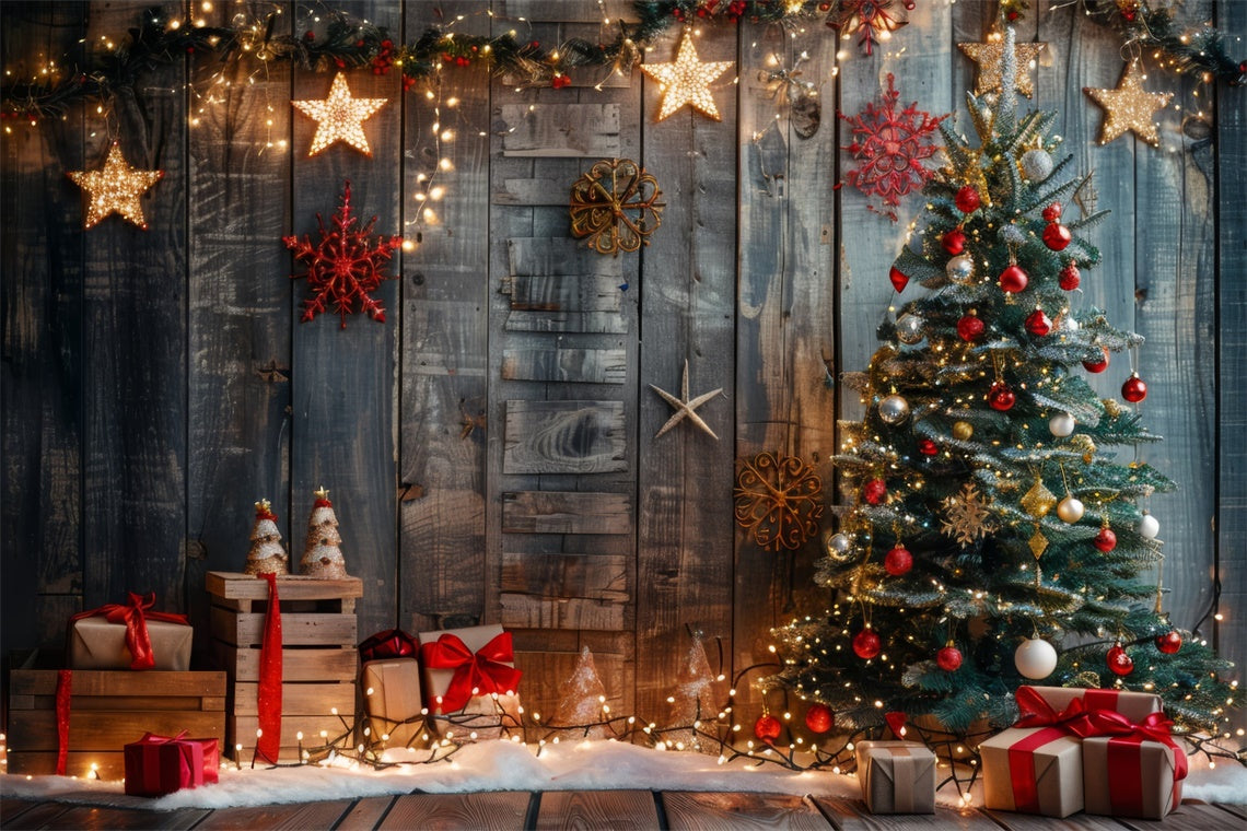 Sfondo Per Albero Di Natale E Regali Da Parete In Legno BRP8-146