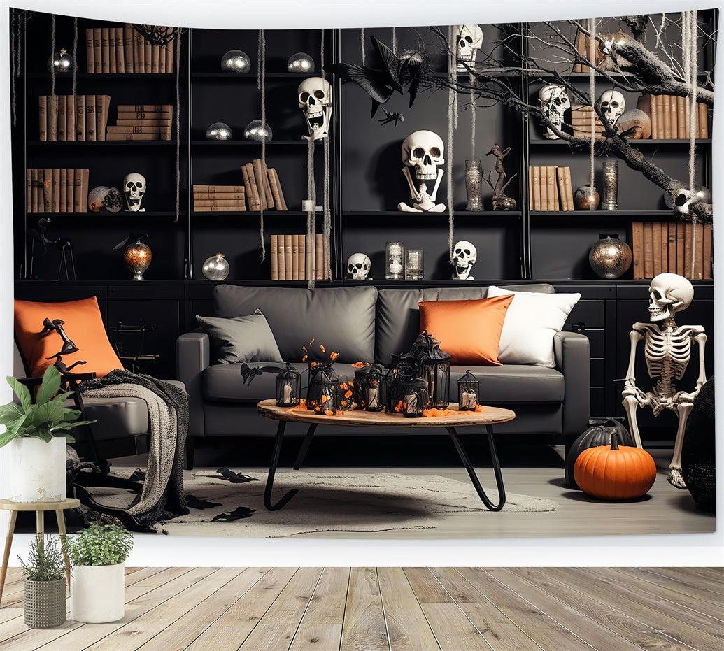 Scheletro Studio Room Sfondo Fotografico Di Halloween BRP8-186