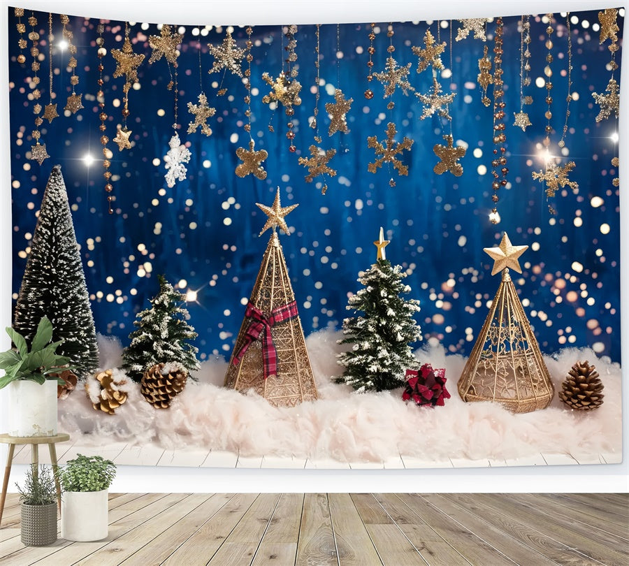 Sfondo Della Foresta Di Pini Incantati Di Natale BRP8-26