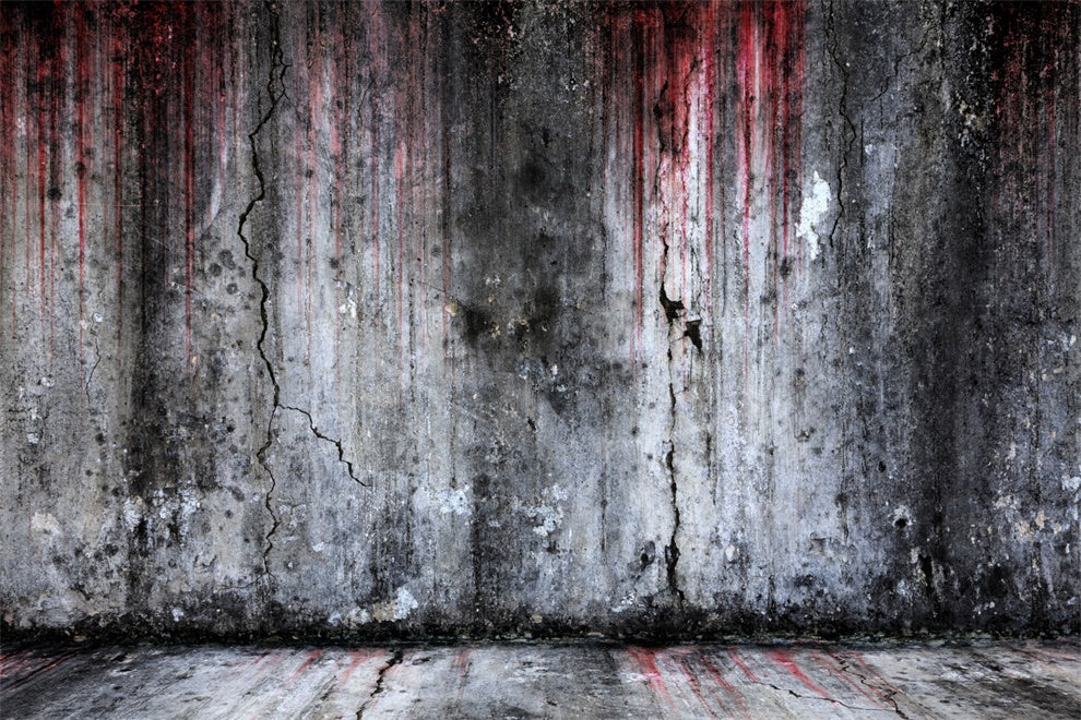 Sfondo Fotografico Di Halloween Con Muro Insanguinato E In Difficolta BRP8-270