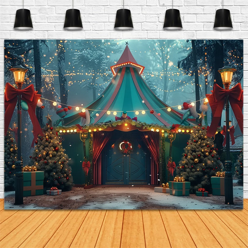 Sfondo Di Carnevale Della Foresta Incantata Di Natale BRP8-44