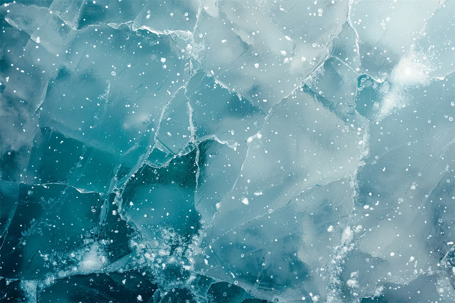 Sfondo Del Pavimento In Tessuto Di Ghiaccio Invernale Incrinato BRP9-13