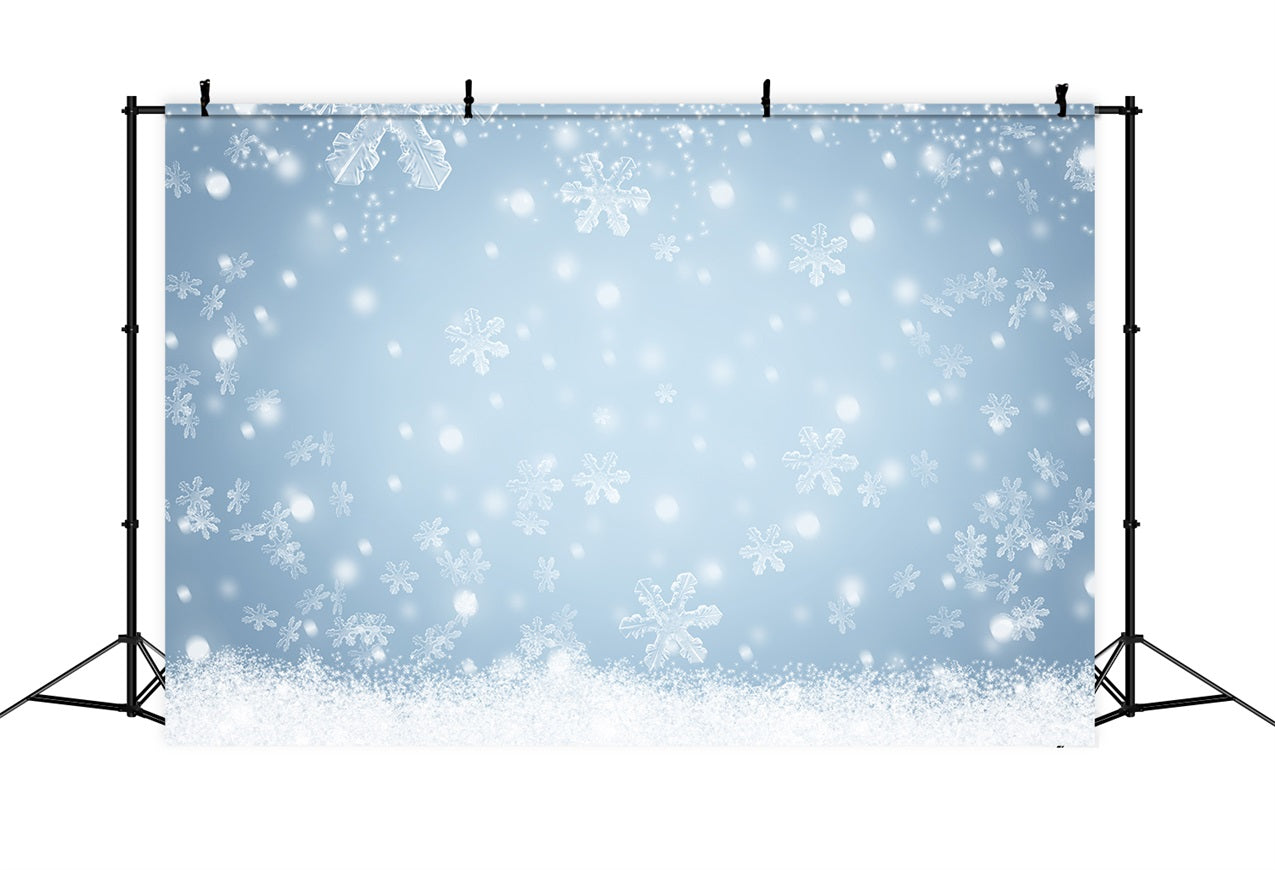 Sfondo Di Fiocchi Di Neve Scintillanti Del Paese Delle Meraviglie Invernali BRP9-346