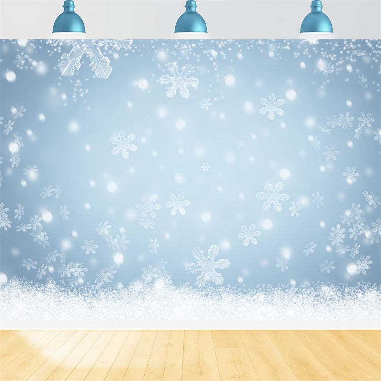 Sfondo Di Fiocchi Di Neve Scintillanti Del Paese Delle Meraviglie Invernali BRP9-346