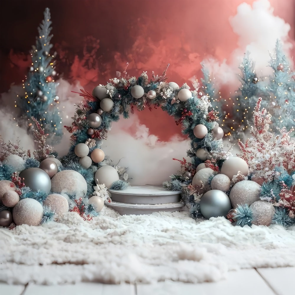 Decorazioni Per Archi Da Sogno Sfondo Invernale Con Neve BRP9-370