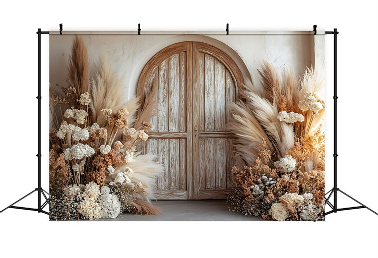 Sfondo Decorativo Per Ingresso Floreale Neutro In Stile Bohemien BRP9-376