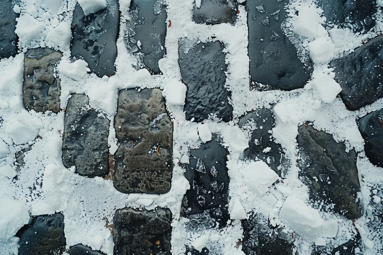 Fondale Per Pavimento In Tessuto Con Percorso In Pietra Smerigliata BRP9-8