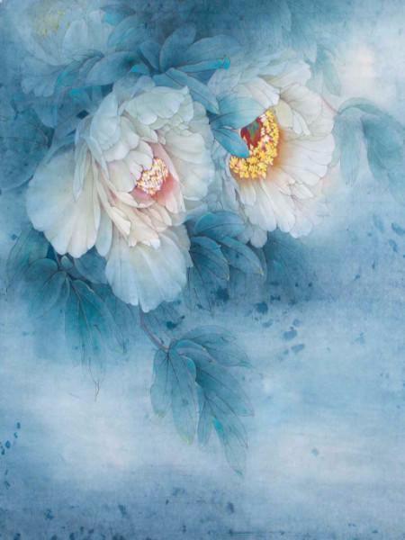 Blue Flowers Backdrops for Photographers CM-6029