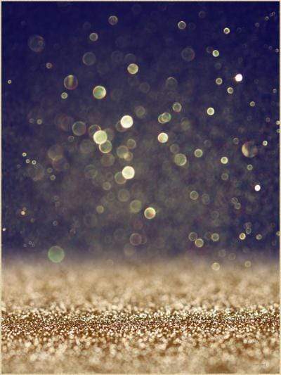 Glittering Black Golden Bokeh Photo Studio Backdrop UK S-1152