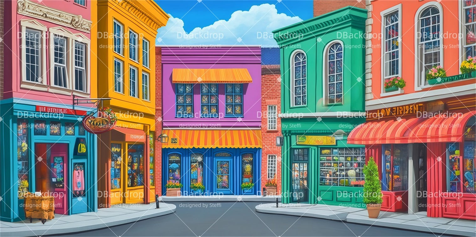 Fondale Per Recital Di Danza Fondale Per Teatro Strada Dello Shopping Fondale Per Palcoscenico CSH510-T30