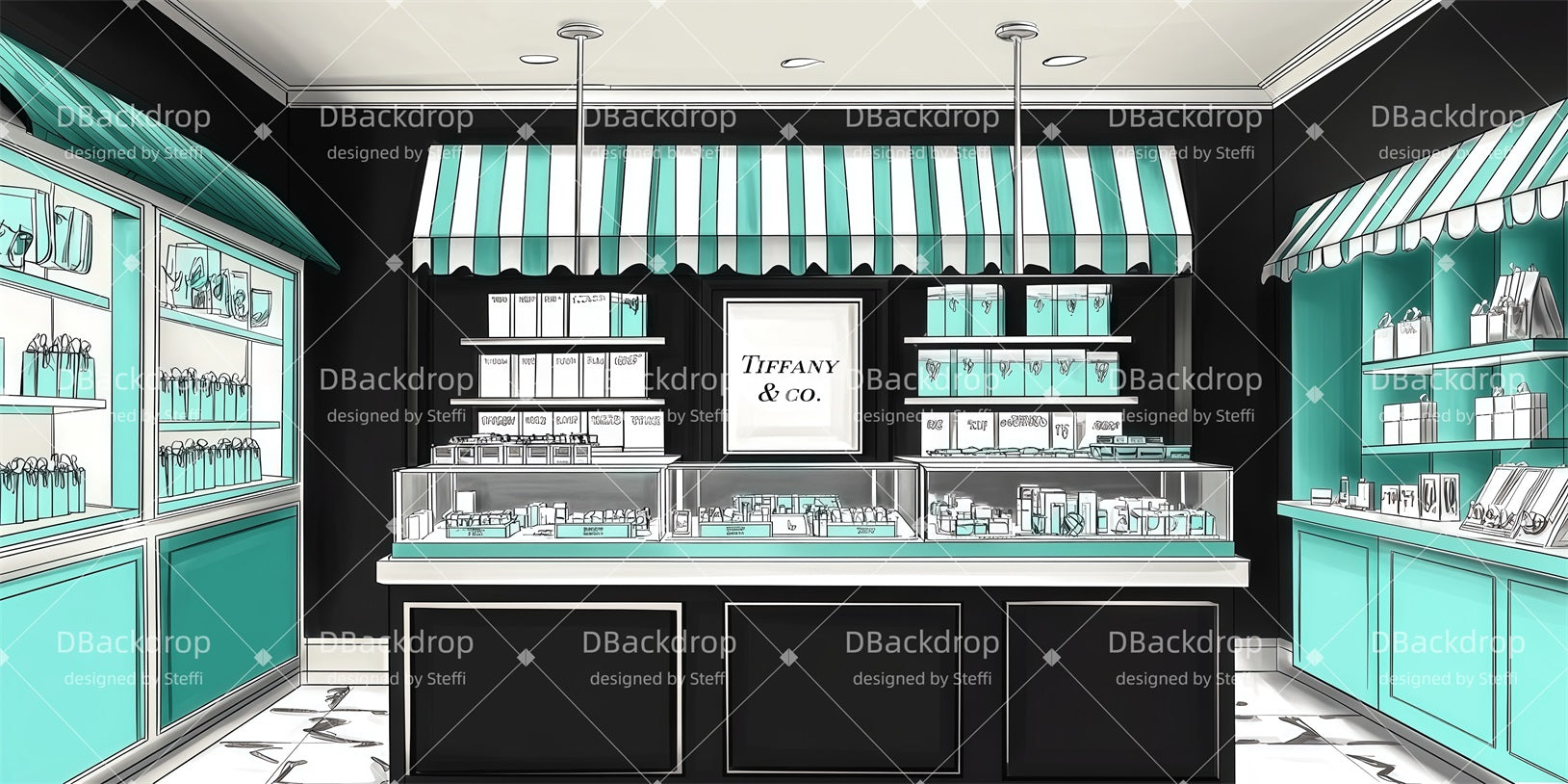 Fondale Per Danza Scolastica Tiffany Shop Fondali Per Spettacoli CSH510-T31