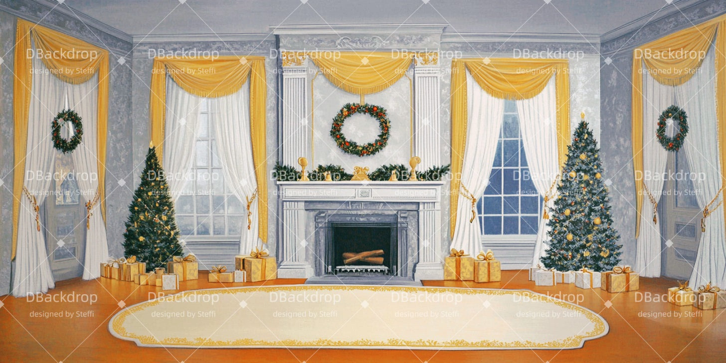Fondali Per Palcoscenico Natalizio Fondali Per Spettacoli Scolastici A Sala Natalizia CSH510-T40