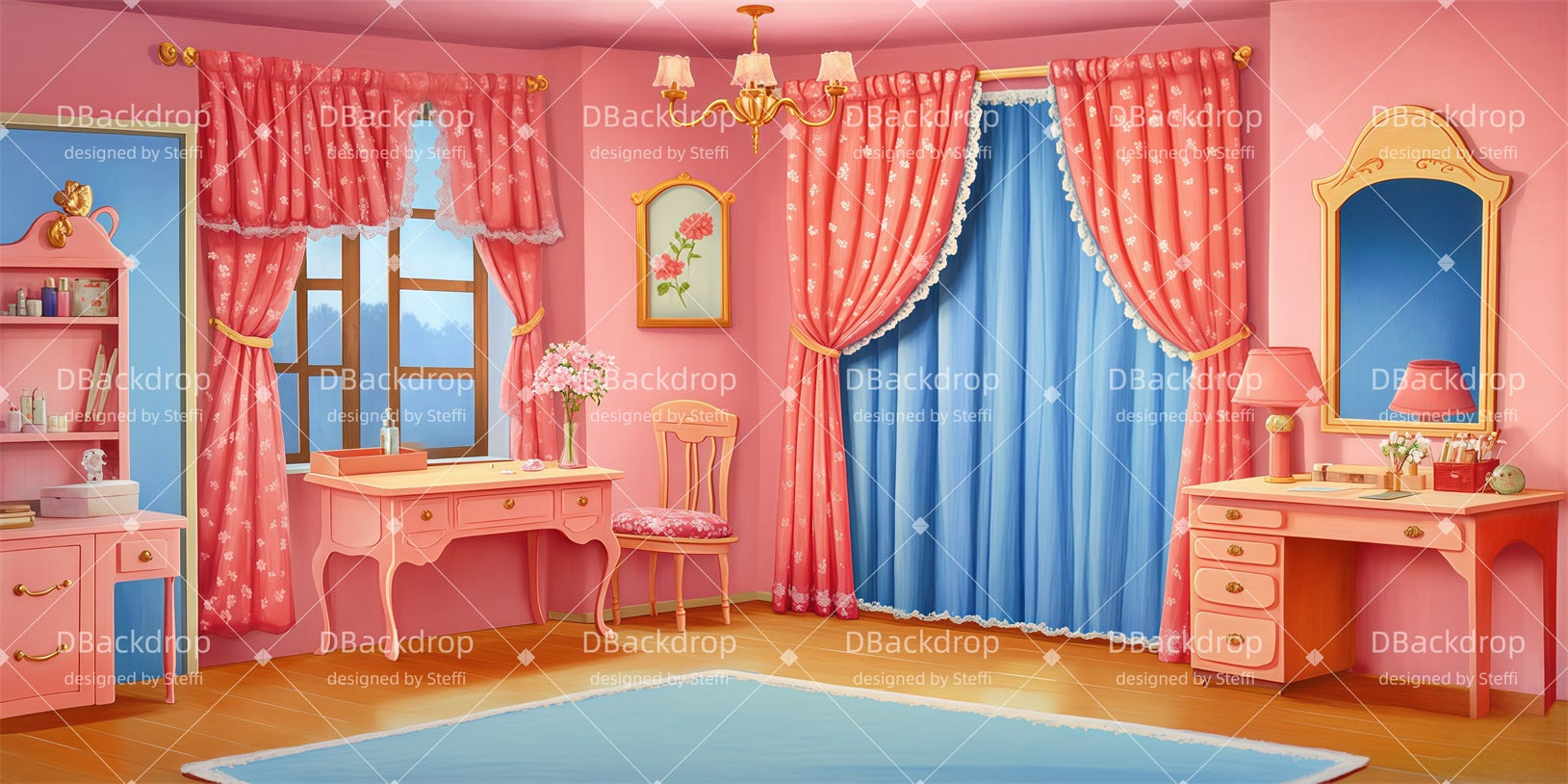 Fondale Per Cinema Stanza Rosa Fondali Per Palcoscenici Di Chiese CSH510-T46