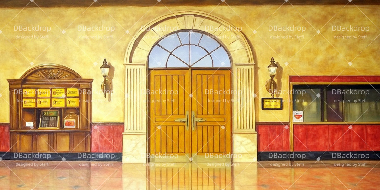 Fondale Per Teatro Vecchia Stazione Ferroviaria Fondali Per Spettacoli Scolastici CSH510-T54