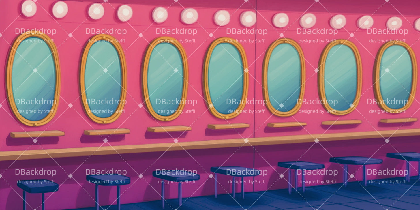 Fondale Per Palcoscenico Sfondo Colorato Per Trucco Scolastico Per Spettacoli Teatrali CSH511-T60