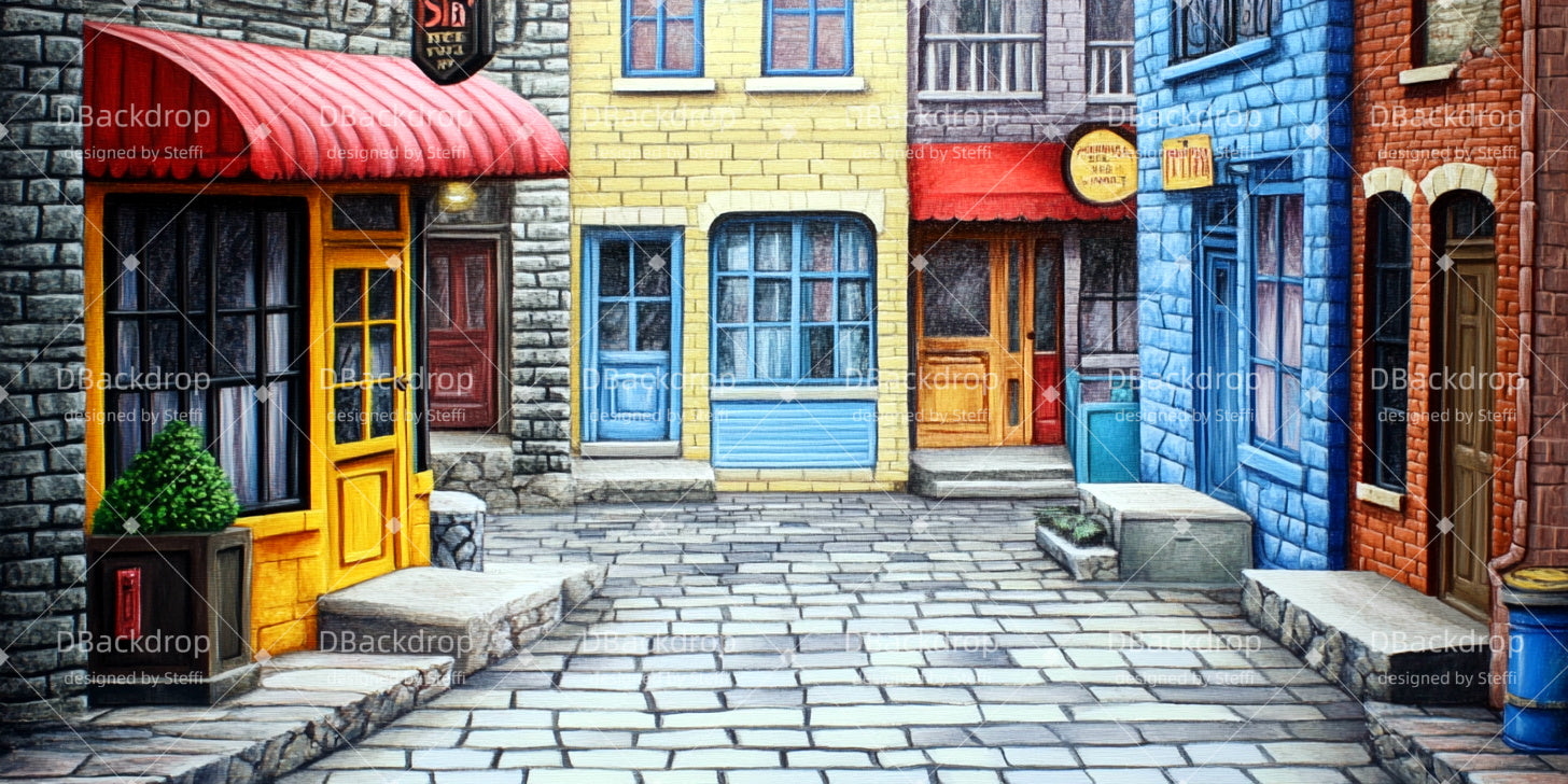 Fondali Per Grandi Palchi Fondali Per Spettacoli Di Strada In Piccole Città CSH511-T65