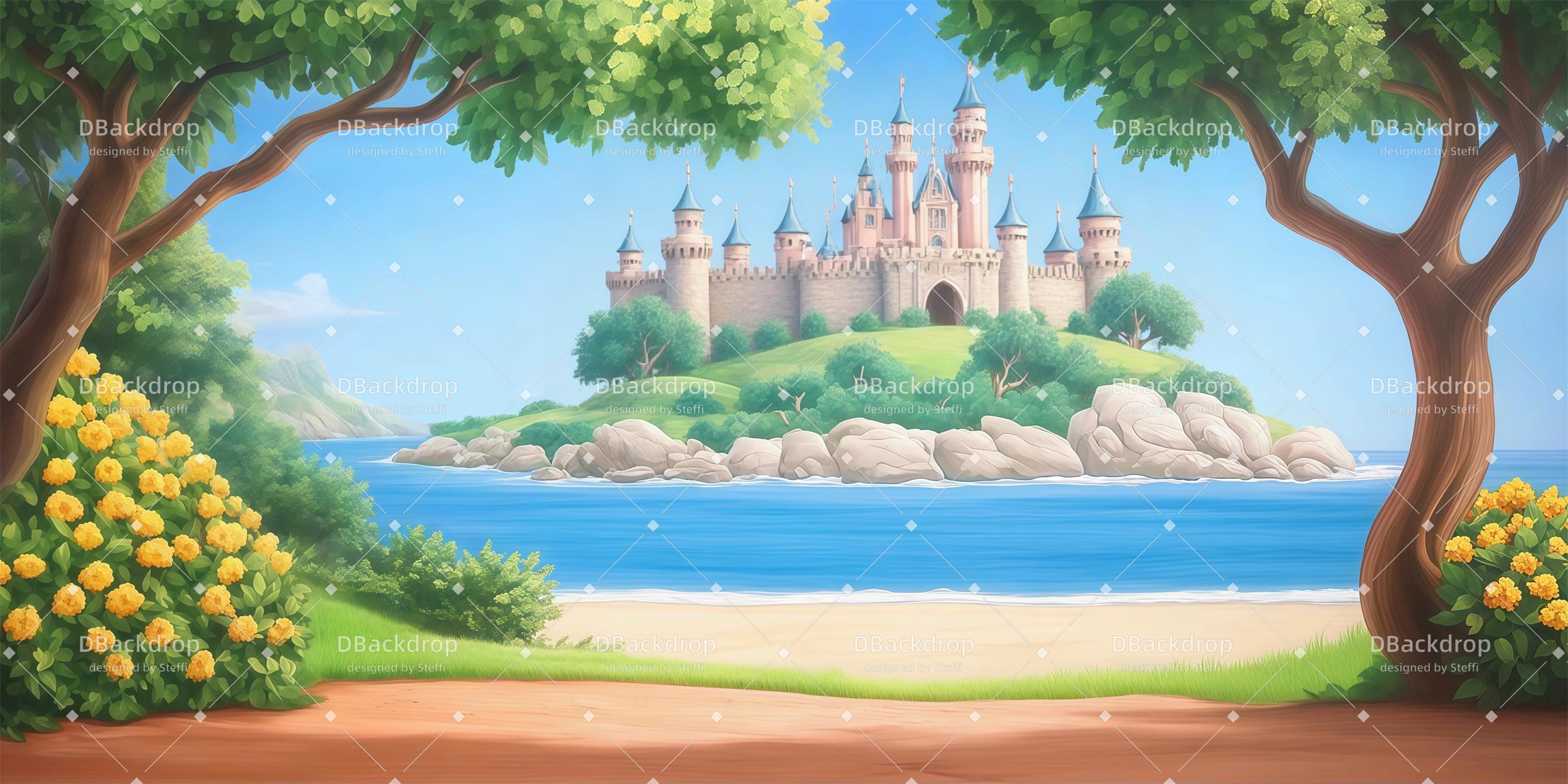 Fondali Per Palcoscenico Professionali Fondali Per Palcoscenico Coastal Castle Theater CSH59-T67