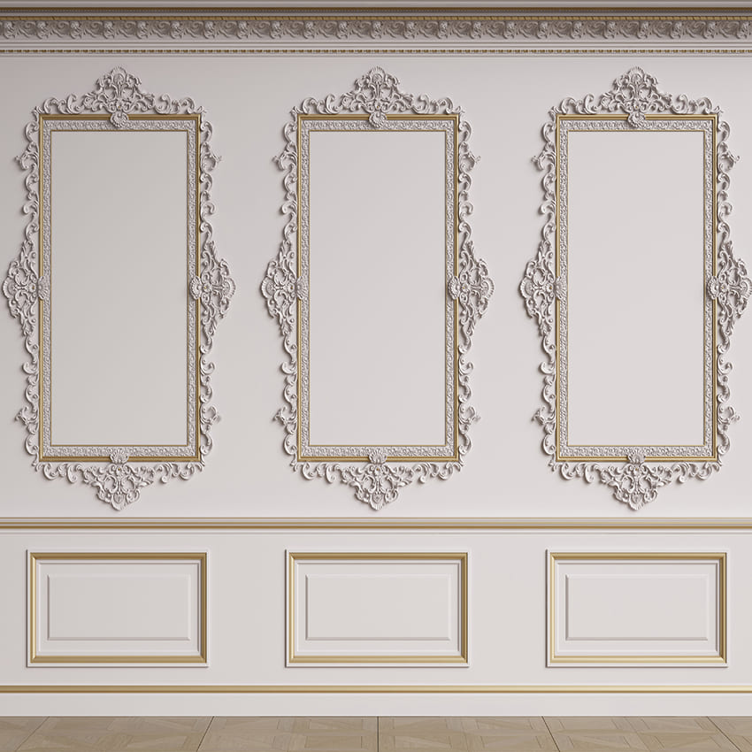 Sfondo Muro Vintage Interno Bianco Desiderato D1009