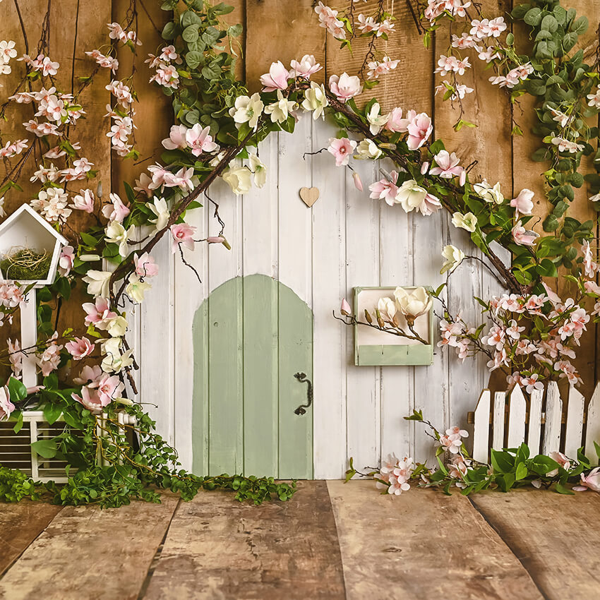 Sfondo Di Primavera Casa Rustica Fiori Rosa D1055