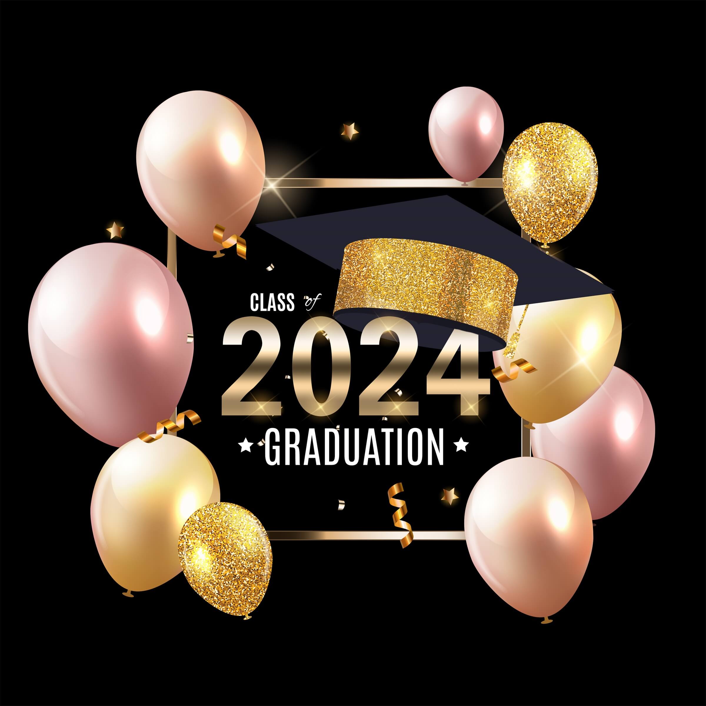 2024 Sfondo Per La Celebrazione Della Laurea Della Classe Del D1080