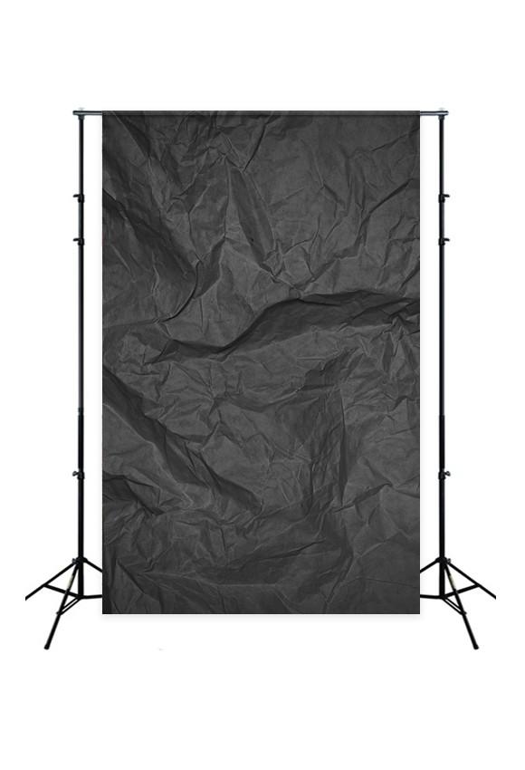 Sfondo Fotografico Astratto Foglio Di Carta Sgualcito Nero Con Vignettatura D160