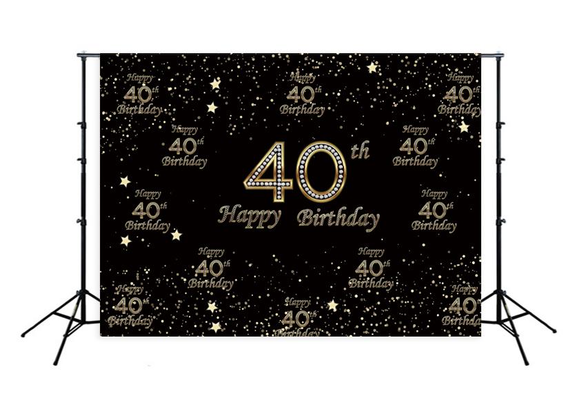 Sfondo Fotografico Per Il 40 Compleanno Per Decorazioni Per Feste D358