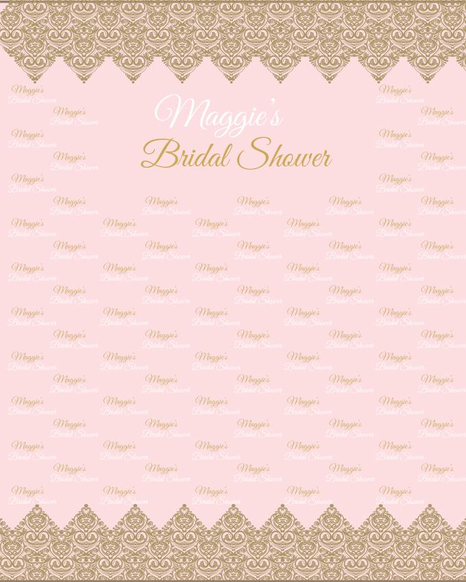 Pink Weeding Custom Repeating Photography Photo Booth Backdrop D537