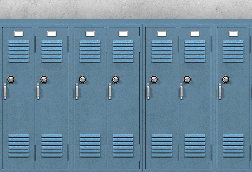 Back to School Locker Backdrop for Children Photography