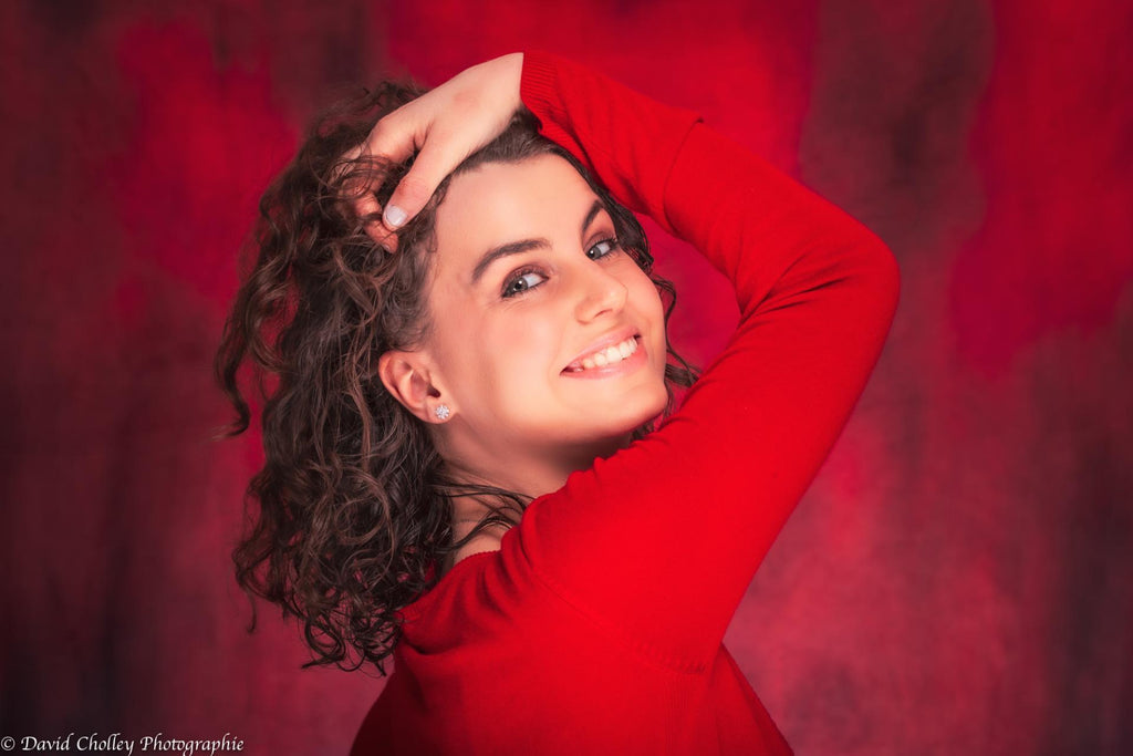 Sfondo Astratto Nero Nebbia Rossa Per Photo Studio DBD26