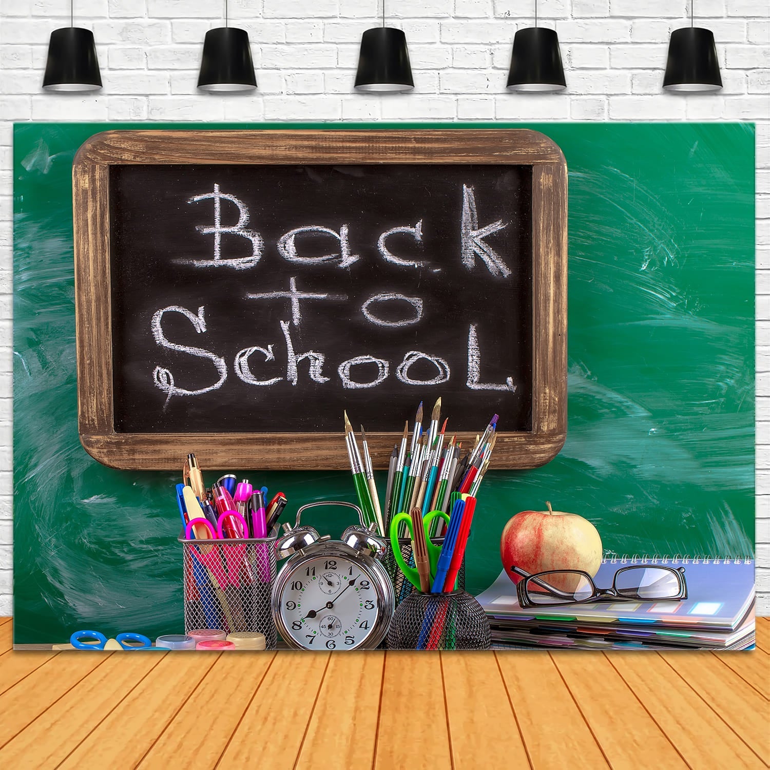 Sfondo Fotografico Per Il Ritorno A Scuola Alla Lavagna DBD7-15