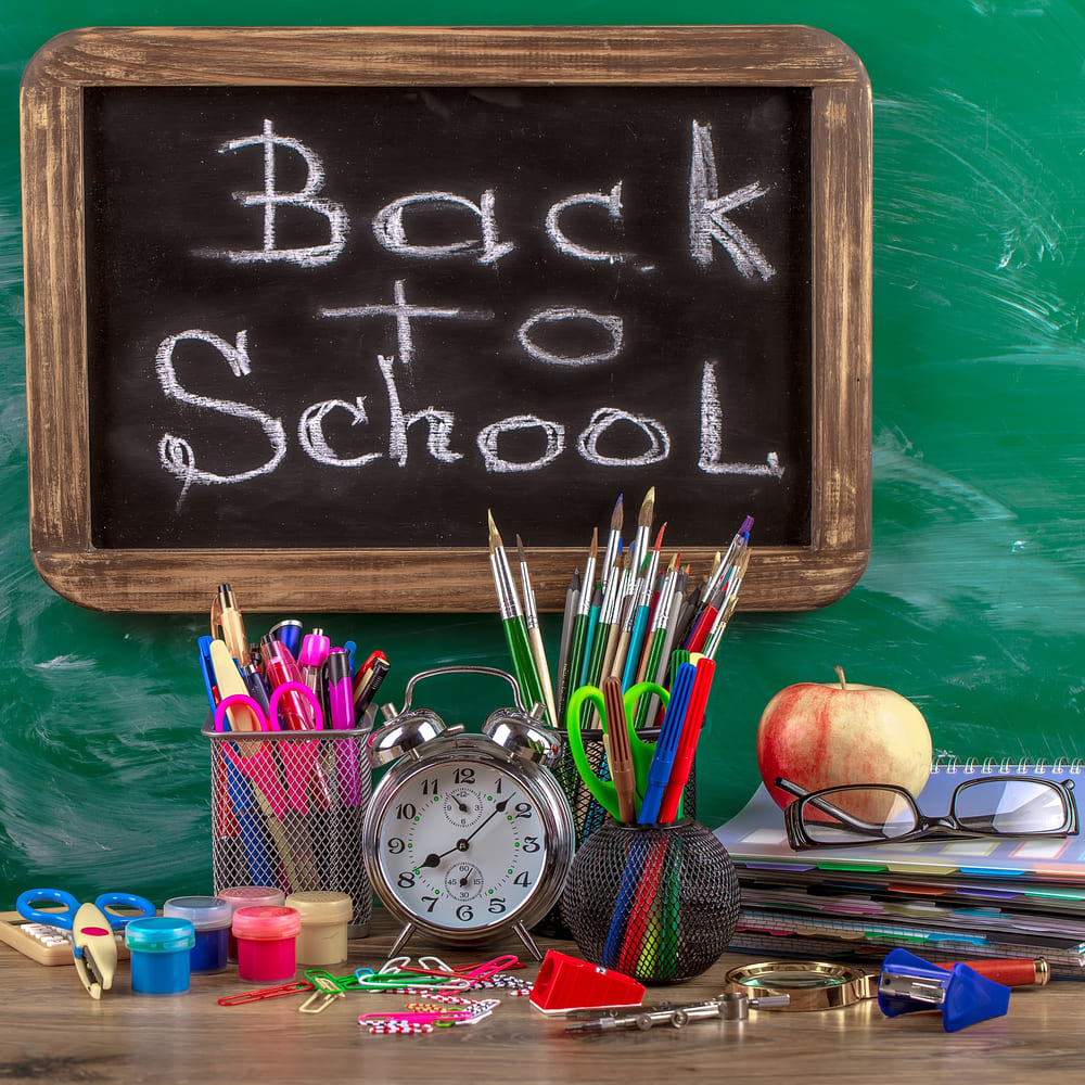Sfondo Fotografico Per Il Ritorno A Scuola Alla Lavagna DBD7-15