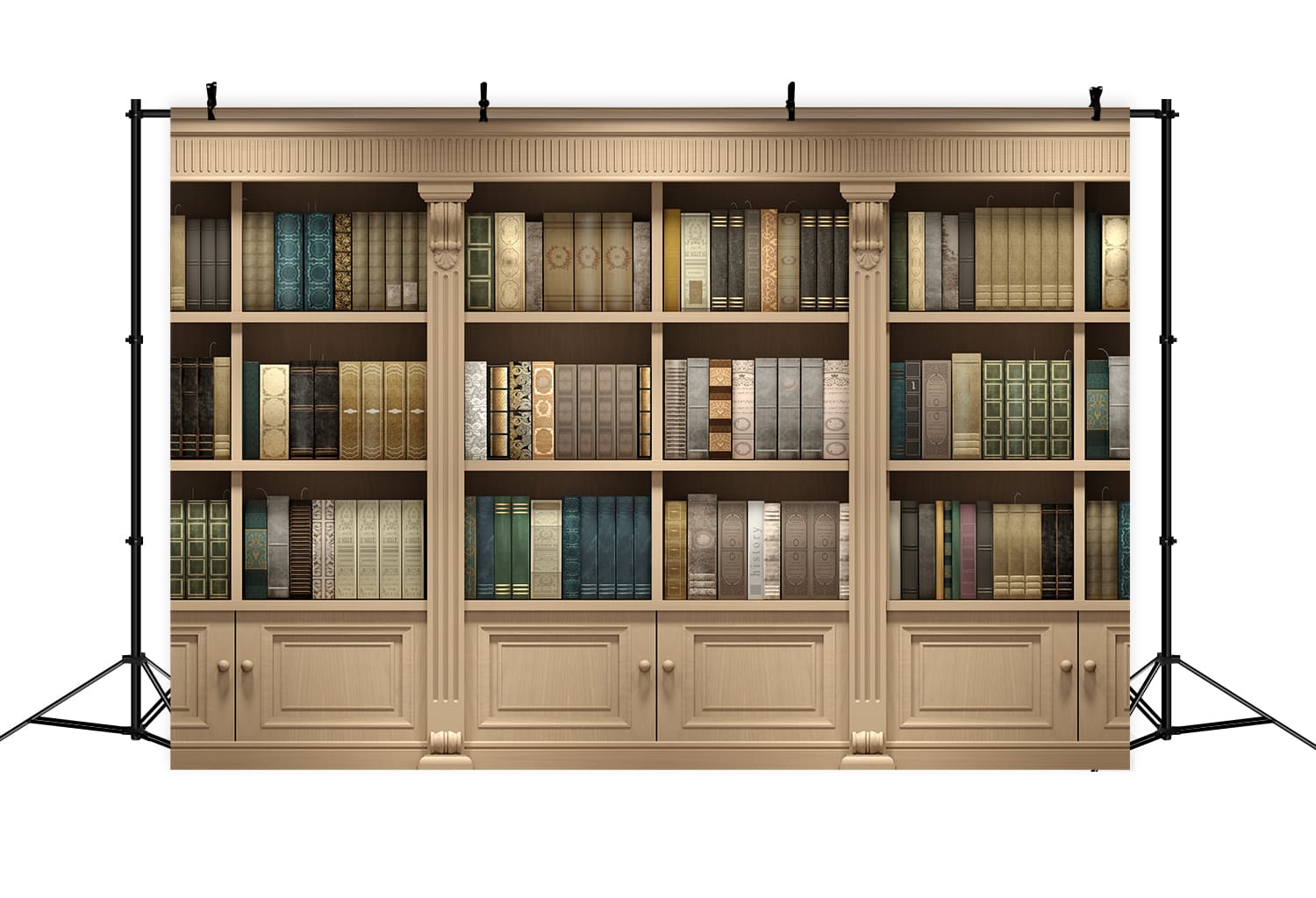 Libreria Da Parete In Legno Sfondo Ritorno A Scuola DBD7-44