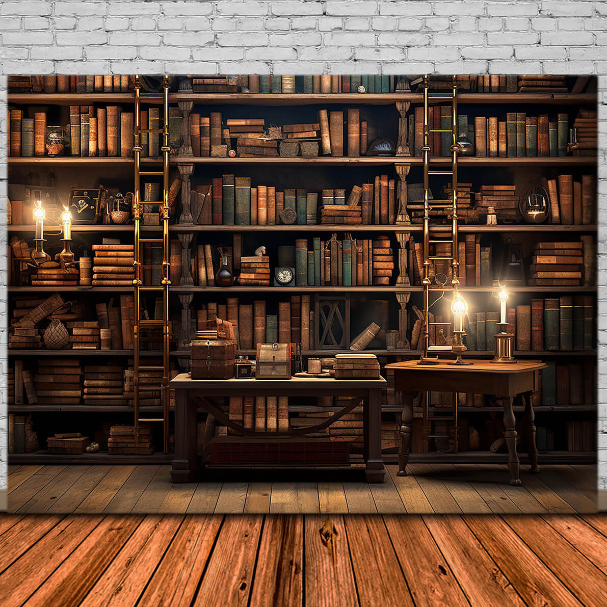 Sfondo Per Libreria Vintage Ritorno A Scuola DBD7-7