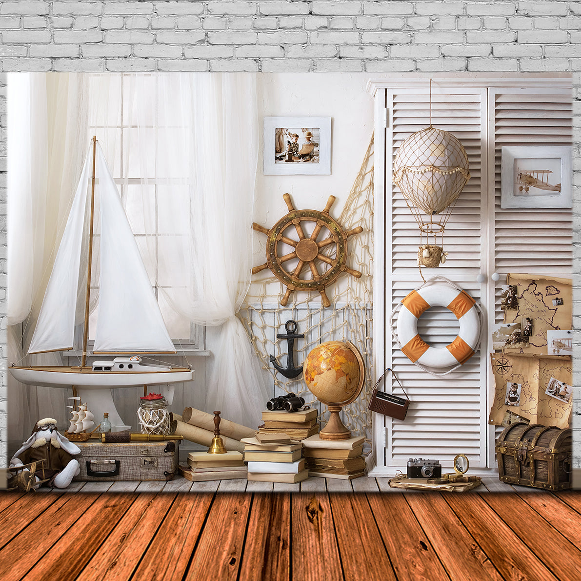 Viaggio Sull'Oceano Per Il Ritorno A Scuola Sullo Sfondo DBD7-71