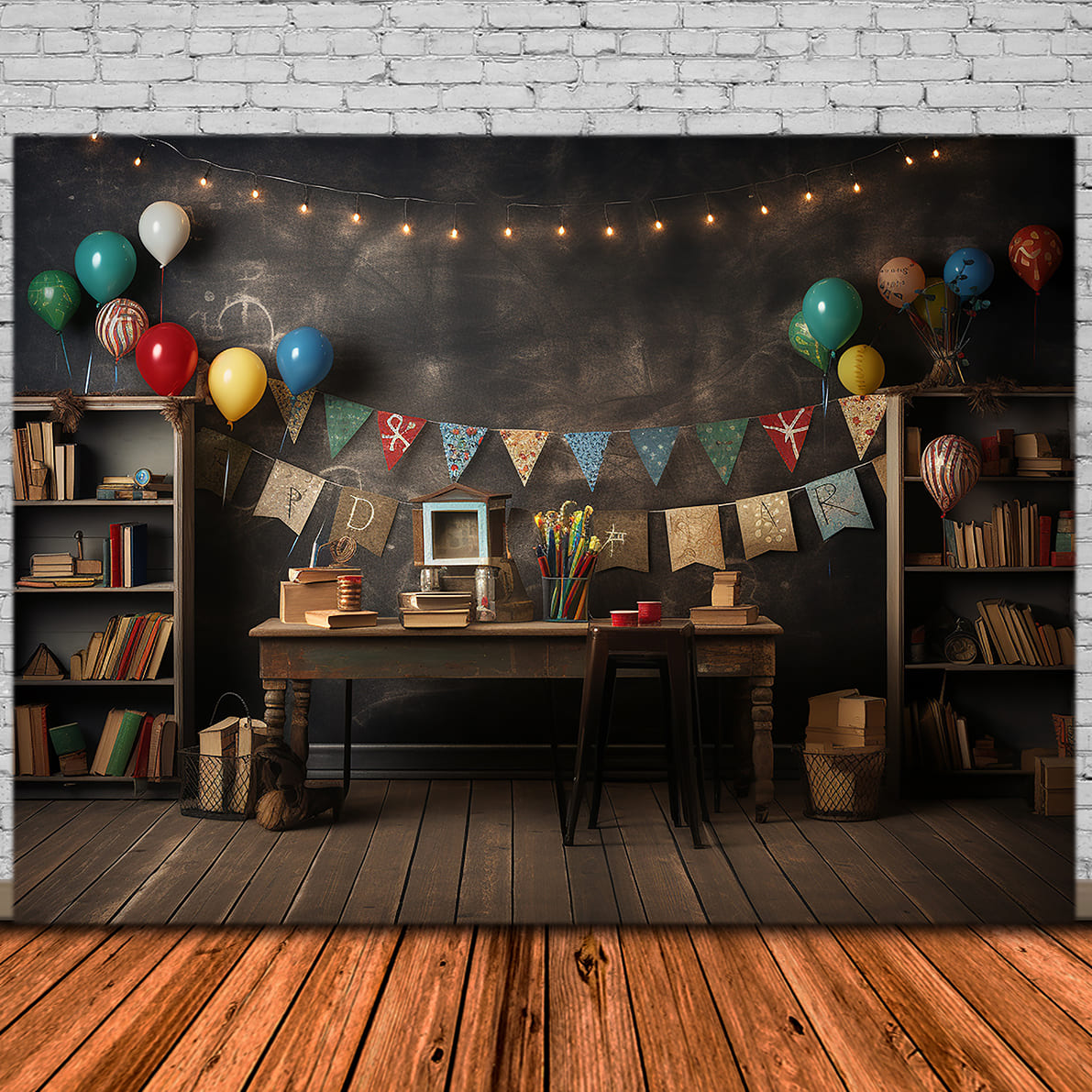 Lavagna Decorata Sullo Sfondo Del Ritorno A Scuola DBD7-86