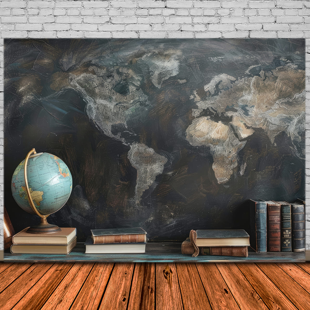Mappamondo Con Mappamondo Per Il Ritorno A Scuola Sfondo DBD7-88