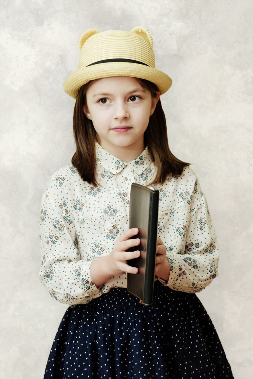 Sfondo Bianco Con Texture Astratta Per Ritratti Fotografici DHP-205