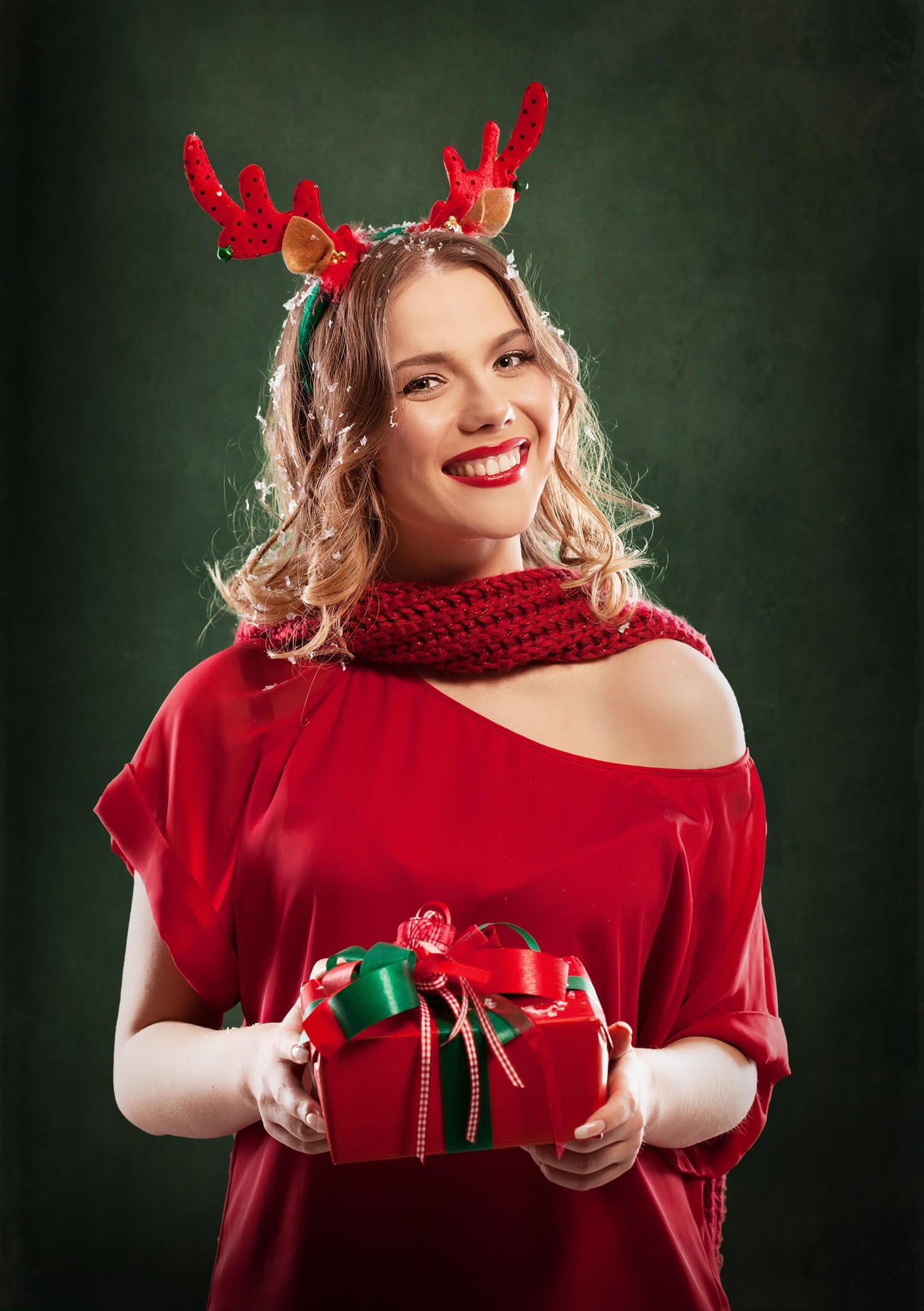 Sfondo Verde Con Texture Astratta Per Photo Booth DHP-458