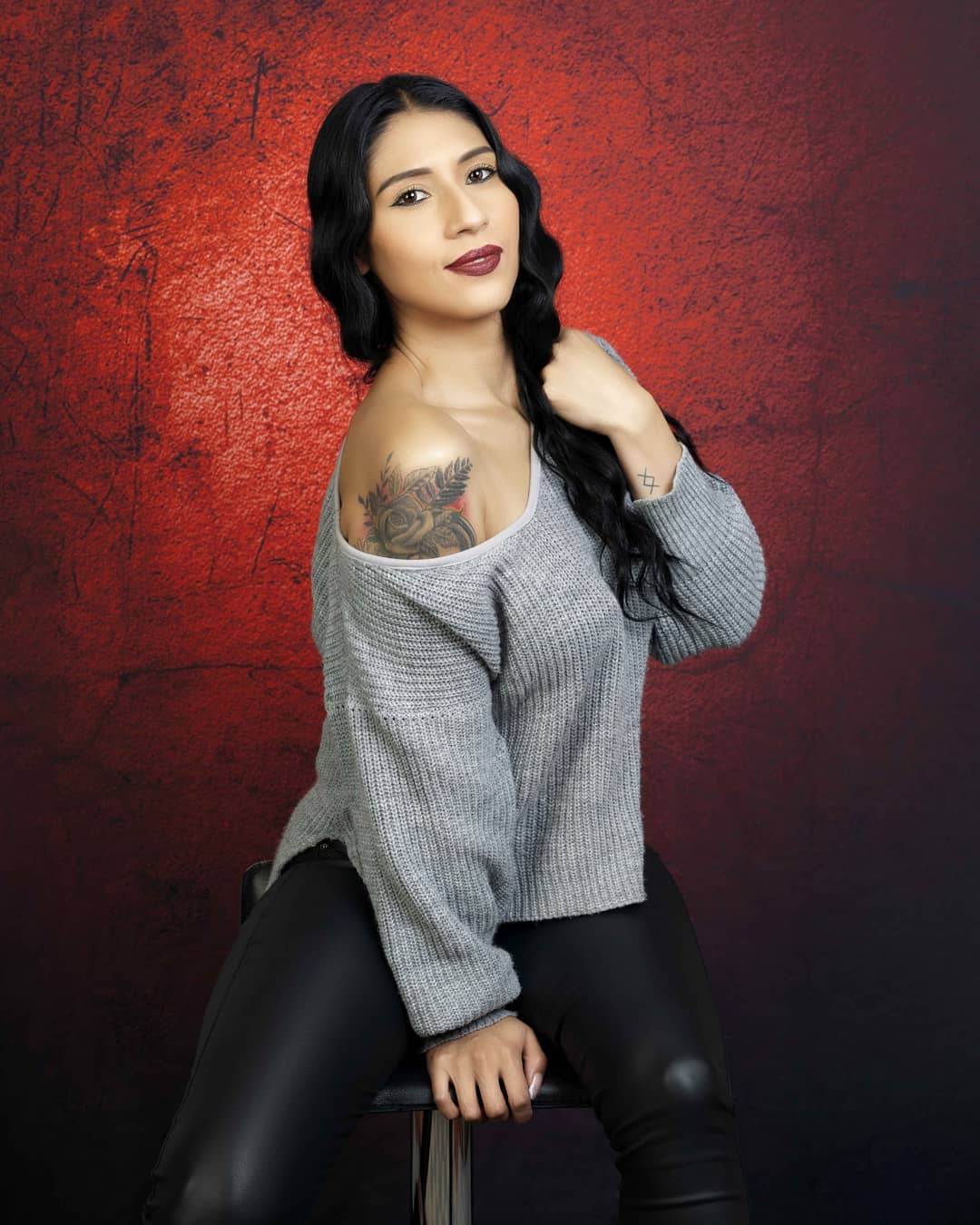 Sfondo Fotografico Astratto Scuro Scarlatto Per Fotografi Dr2988