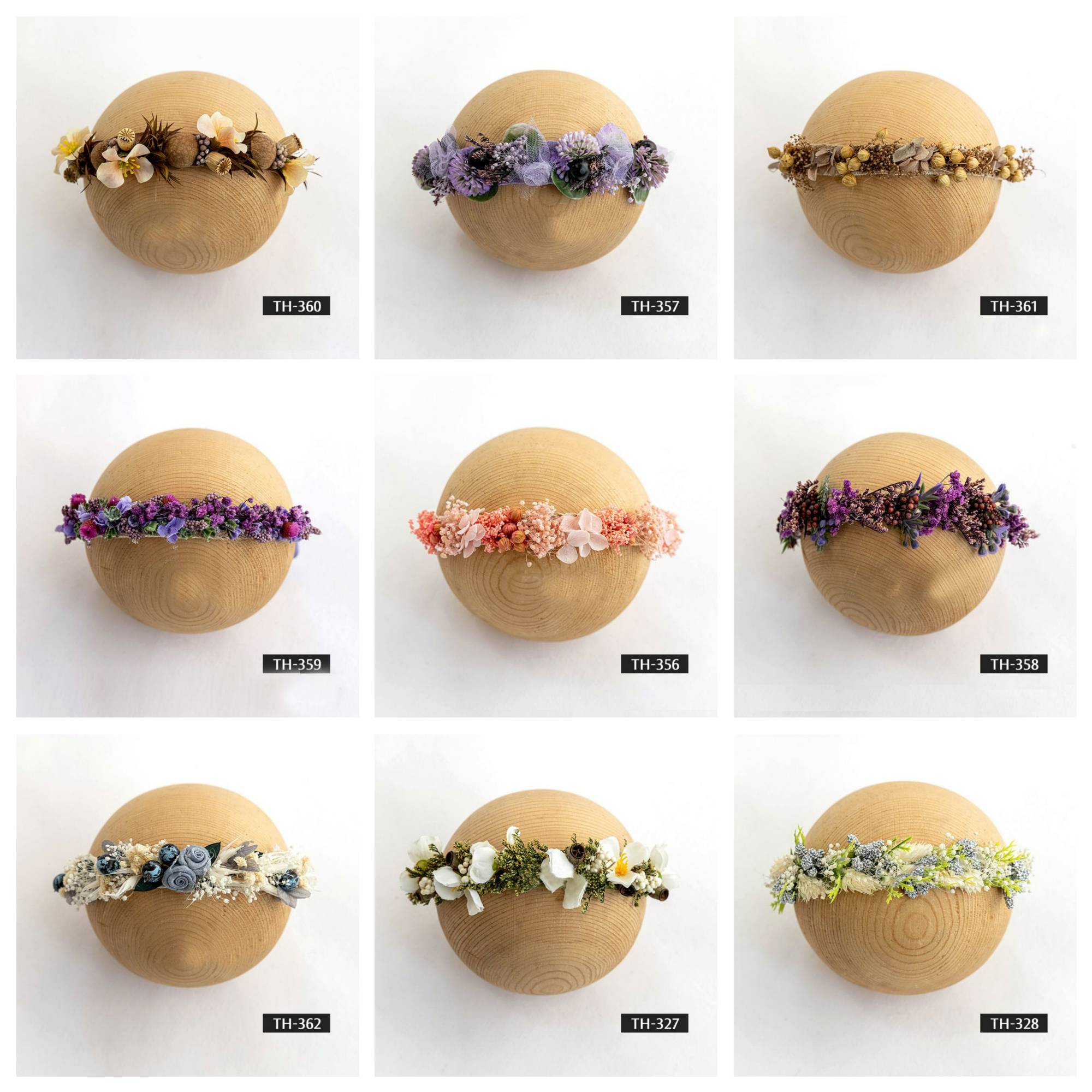 Accessori Per Capelli Con Fascia Per Capelli Finti Per Fotografia Neonata TH3