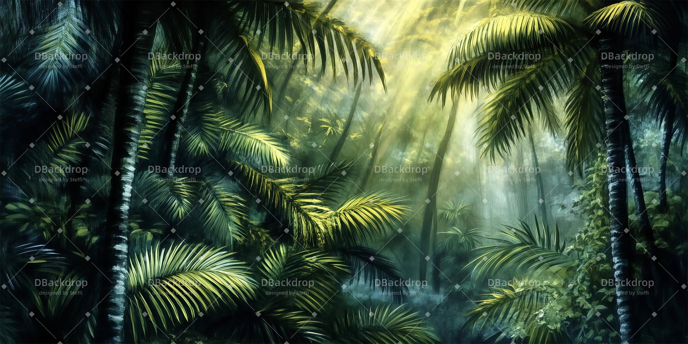 Fondali Per Palcoscenico Fondale Teatrale "Immerso Nella Foresta Pluviale" CSH59-T57