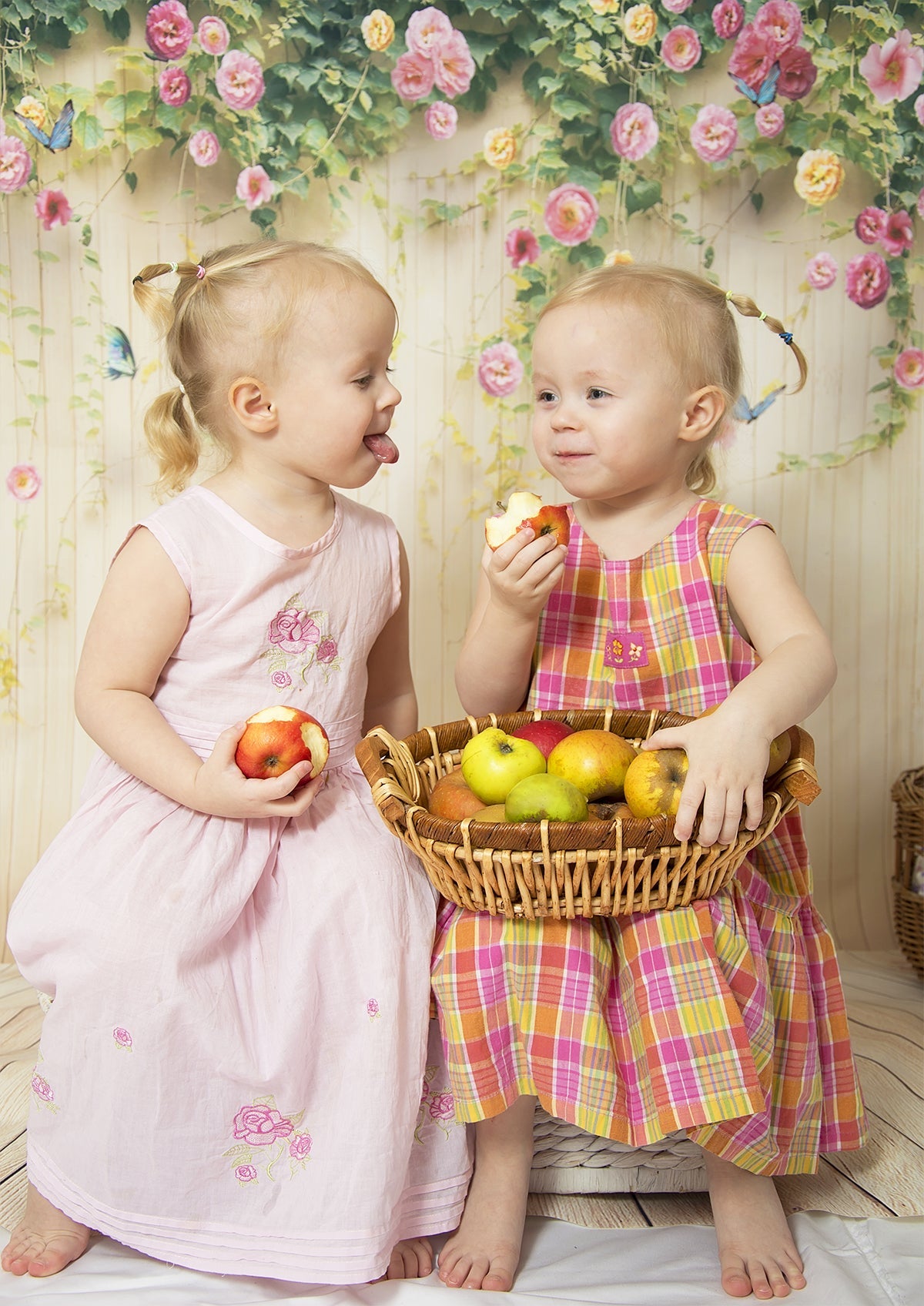 Bellissimo Sfondo Floreale In Legno Per Photo Booth F-1489