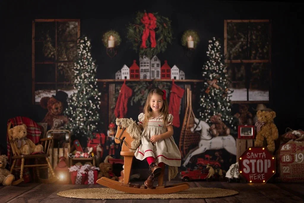 Sfondo Decorativo Per La Stanza Degli Alberi Di Natale Per La Fotografia G-1434