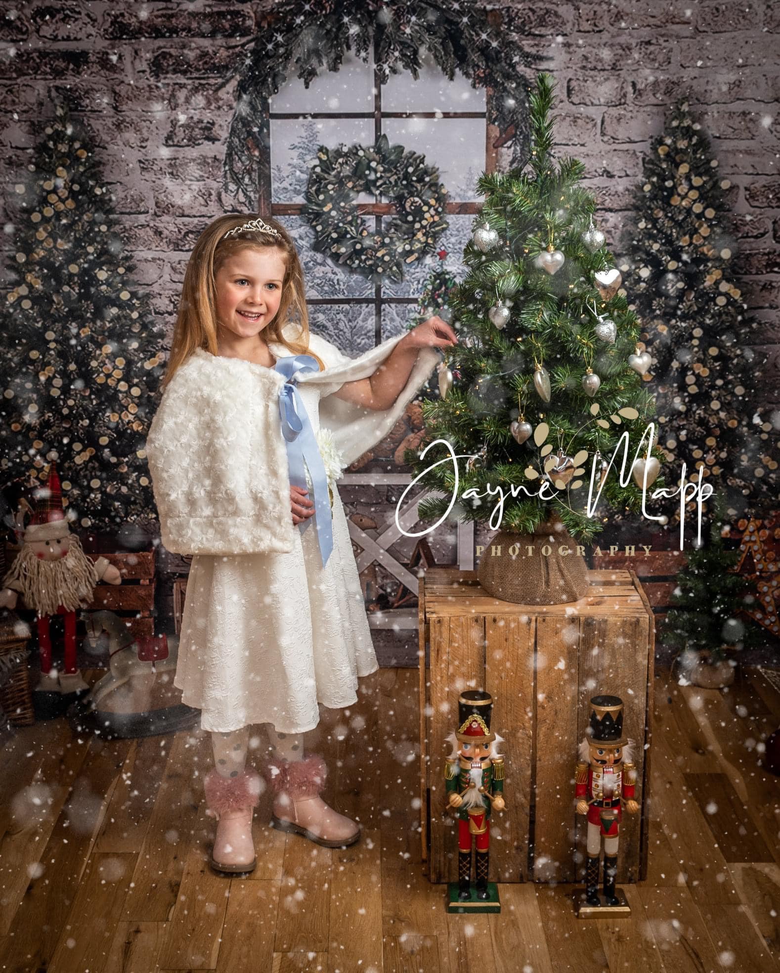 Sfondo Natalizio Da Parete Con Albero Di Natale Per Decorazione G-1459