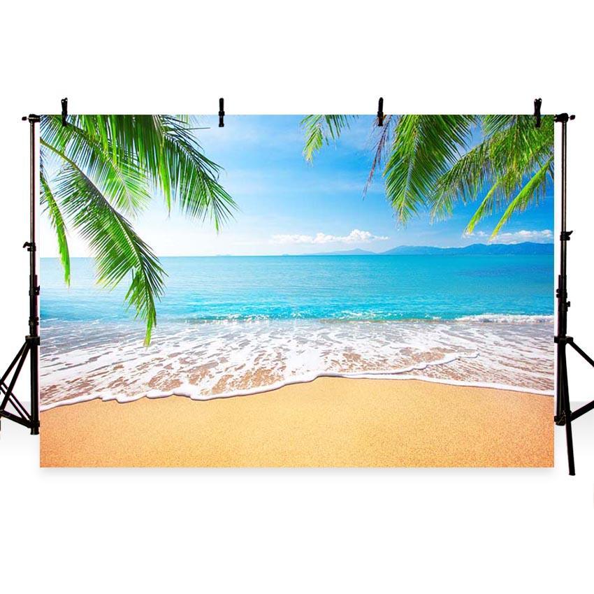 Summer Sea Beach Scenic Photo Backdrops G-229