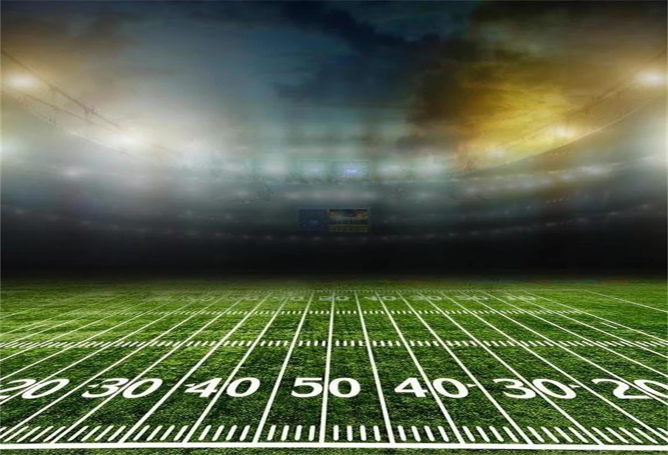 La Palestra Del Campo Da Calcio Con Prato Verde Illumina Lo Sfondo Sfocato G-301