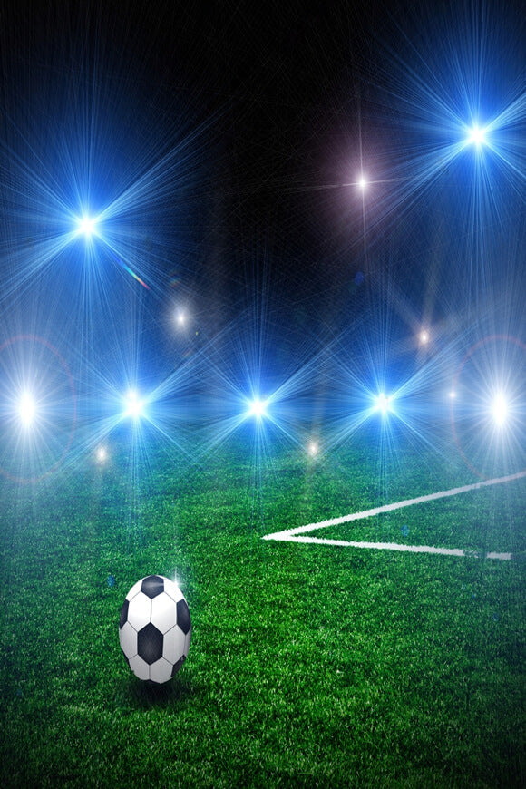 Sfondo Con Luci Notturne Verdi Per Campo Da Calcio Per Photo Booth G-370