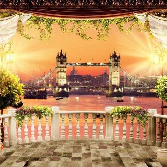 Sfondo Della Finestra Luci Del Fondale Sfondi Del Ponte G-496