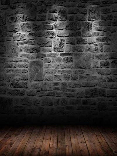 Black Grunge Brick Wall Photo Studio Backdrop G-52